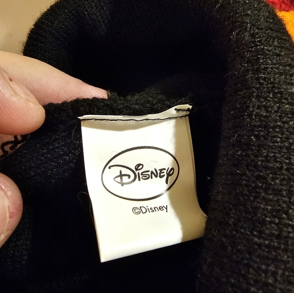 Vintage Disney's Cupid micky mouse beanie made in Korea black and original new - Picture 3 of 5